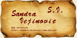 Sandra Vejinović vizit kartica
